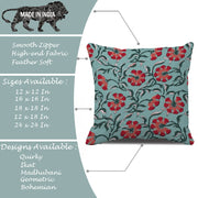 Soft Touch Luxurious Ethnic Printed Cotton Canvas Cushion Cover Set of 2